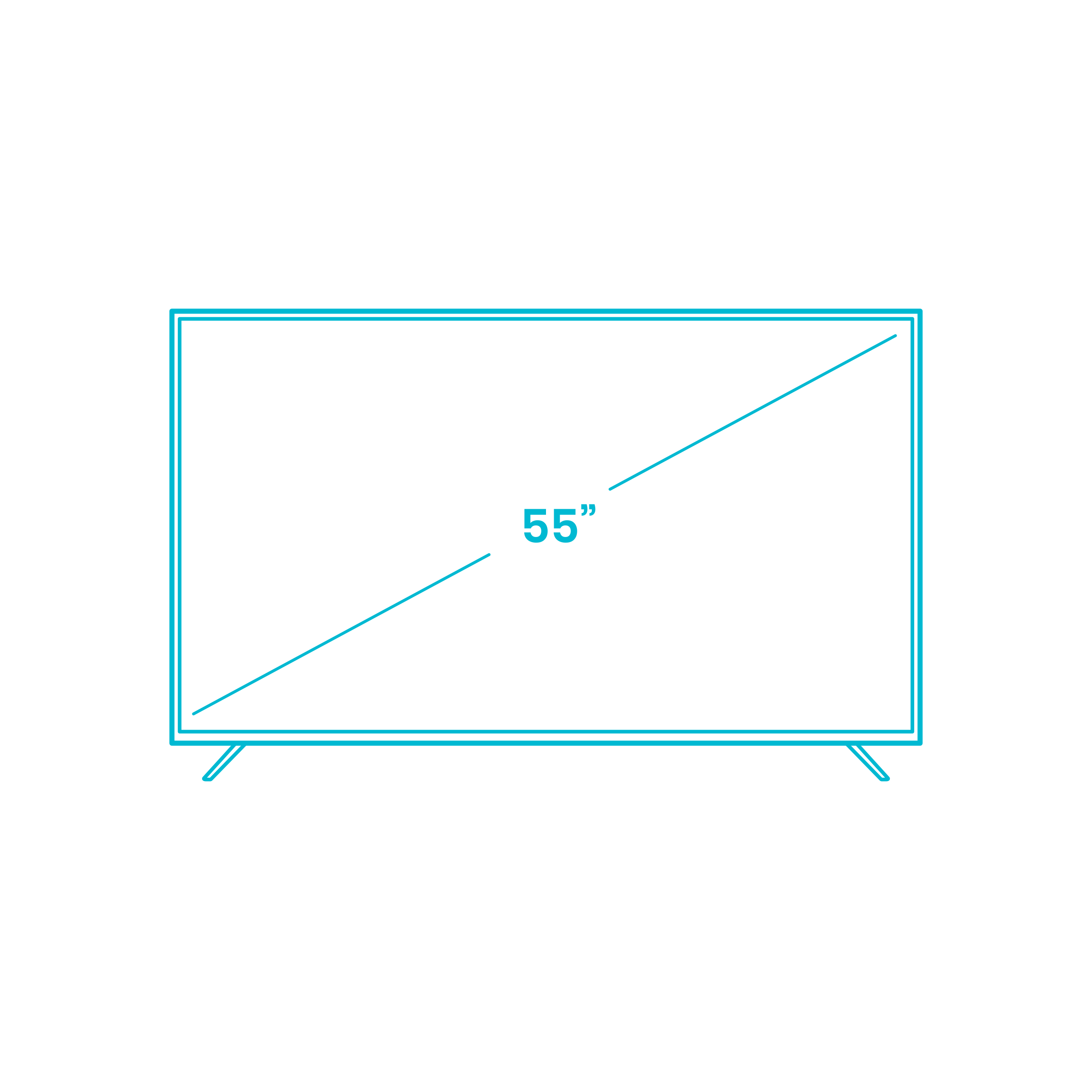 Digital Televisions Tvs Vizio 55 Inch M Series Tv Size Editable Svg Line Art Free Vectors